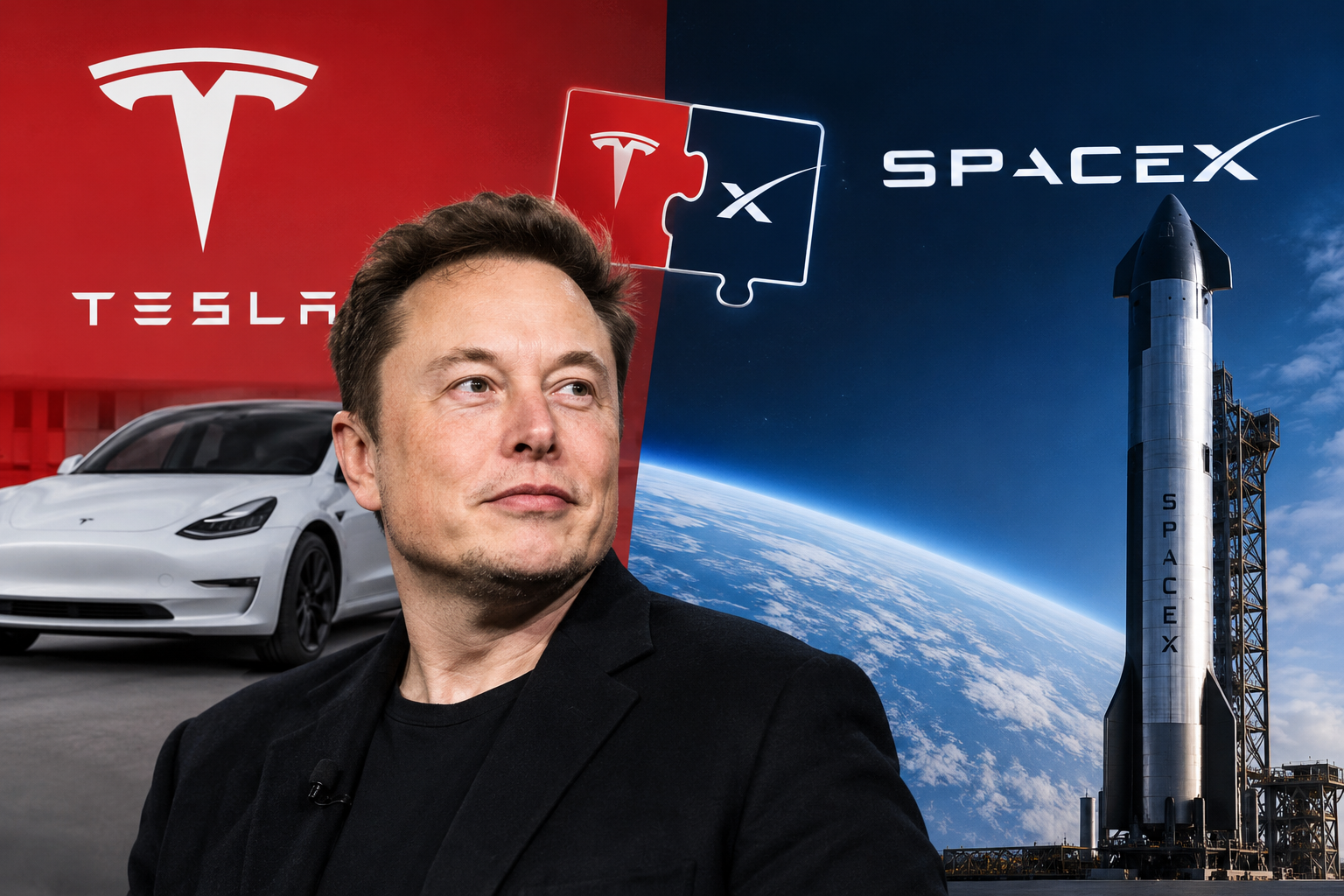 Elon Musk Backs Potential Merger Between Tesla and SpaceX