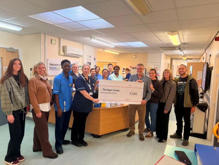 Heart Attack Survivor Raises £2,000 For Cumberland Infirmary A Decade After Emergency Treatment