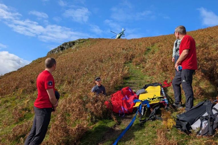 Lake District Walker Stretchered Off Blencathra After Suffering Severe Leg Injury