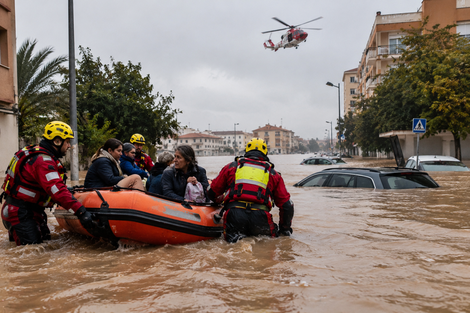 Severe Flooding Hits Southeastern Spain as Rescue Operations Continue