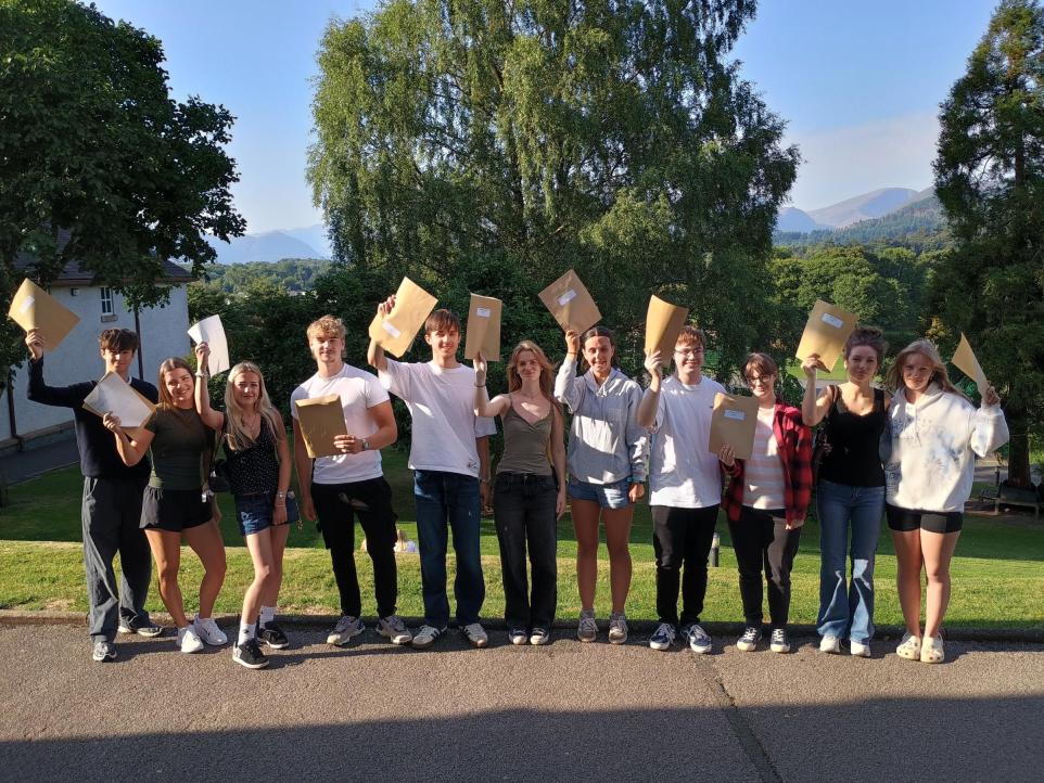 A Level Success Celebrated By Students Across Cumberland Council Area.