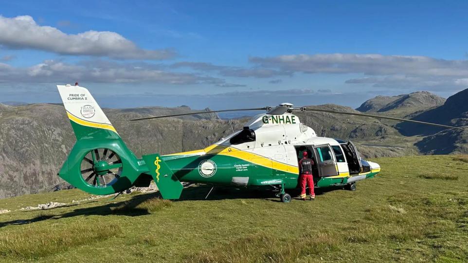 Air Ambulance Rushes To Lake District After Serious Head Injury Emergency