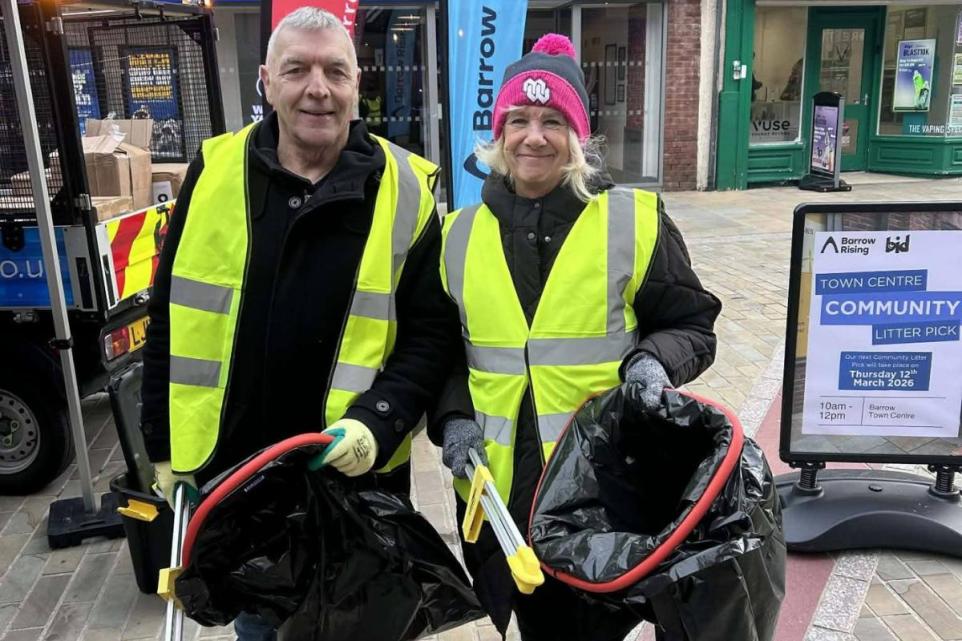Barrow Town Centre Sees Major Clean Up As More Than 300 People Receive Support
