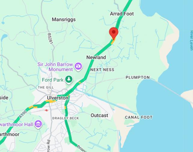 Breaking: Two accidents on the A590 near Ulverston – RECAP