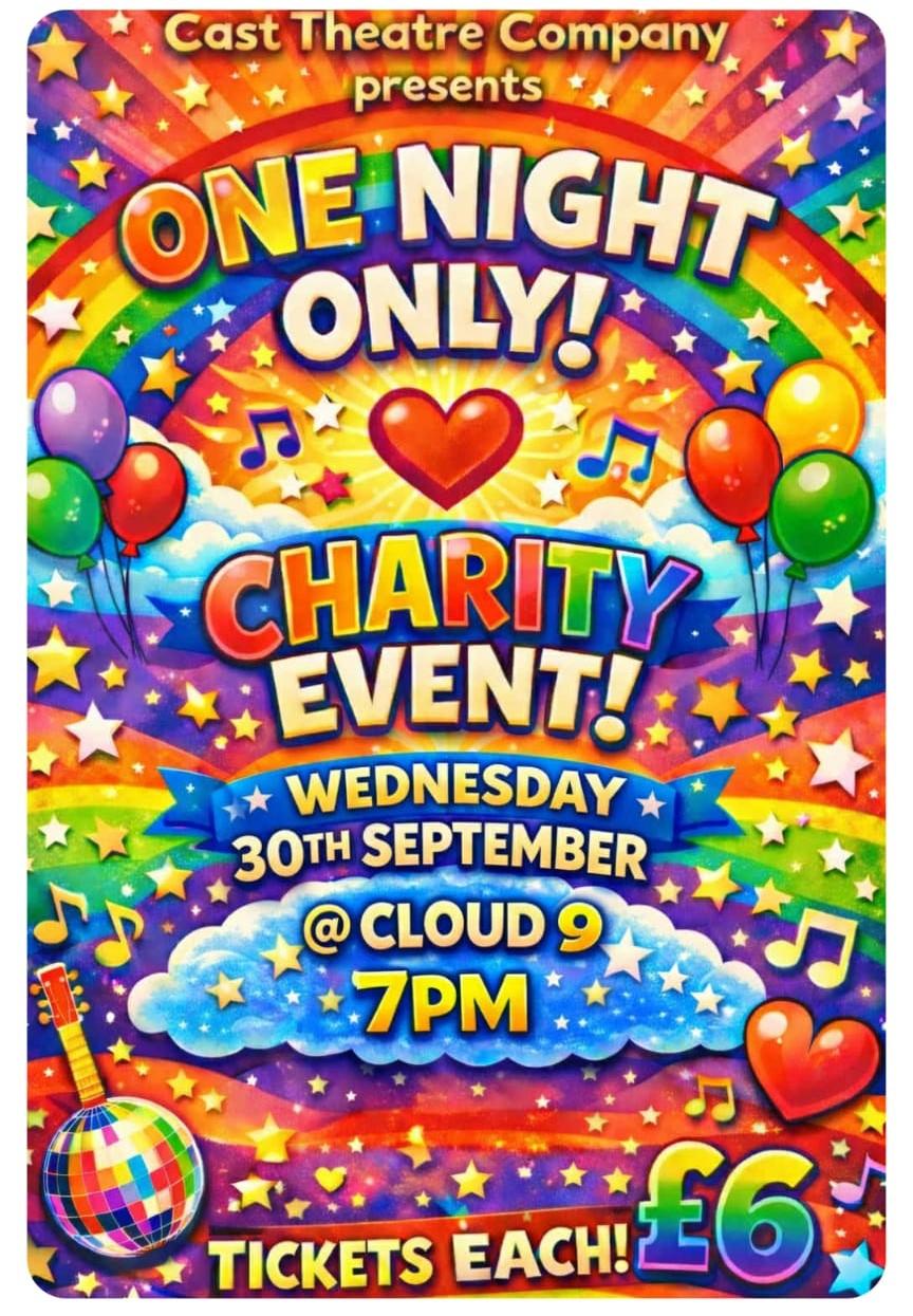 Charity Concert At Cloud 9 In Barrow To Support Vital Causes.