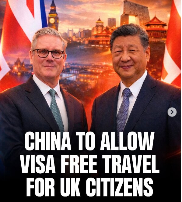 China to Allow Visa-Free Travel for British Citizens for Up to 30 Days
