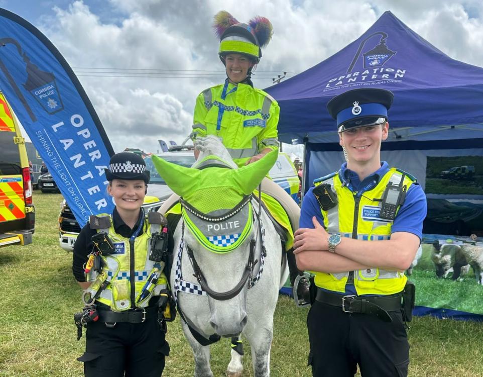 Cumbria Police Show Support At Ulverston And North Lonsdale Agricultural Show