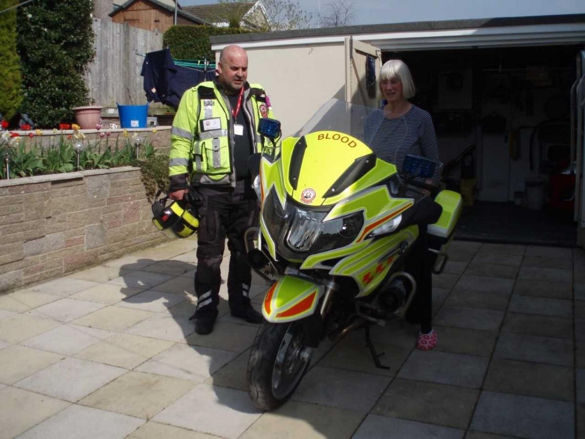 Cumbrian Blood Biker Honoured with Emblem in Recognition of His Service