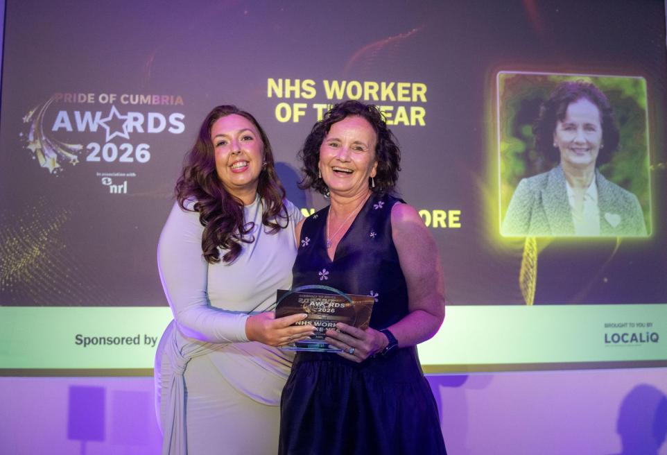 Dedicated NHS Worker Wins Pride of Cumbria Award After Outstanding Service Recognition