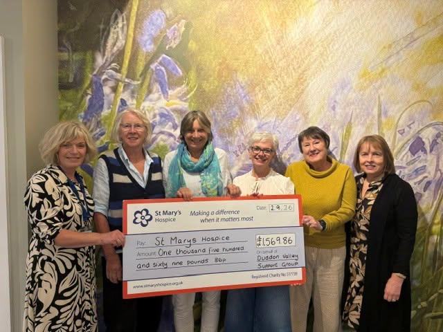 Duddon Valley Group Celebrates Fundraising Success For St Mary’s Hospice.