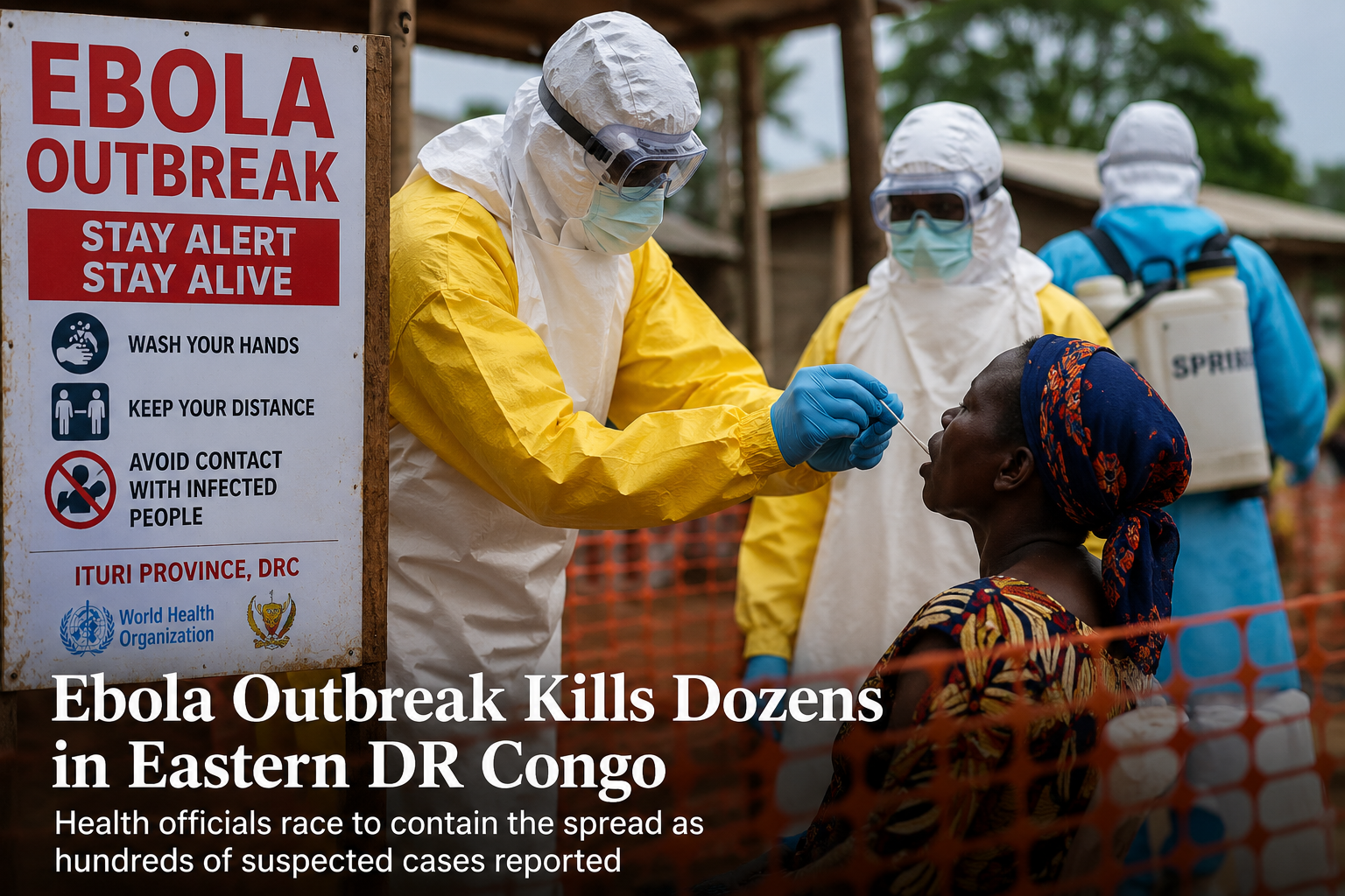 Ebola Outbreak Kills Dozens in Eastern DR Congo as Health Officials Race to Contain Spread