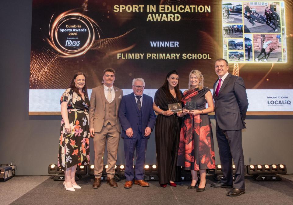 Flimby Primary School wins education award at Cumbria Sports Awards
