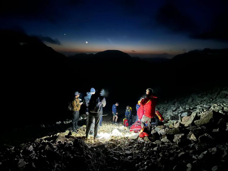 Hiker rescued after cramp leaves them stranded on Great Gable