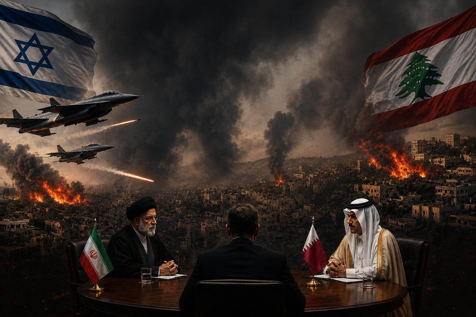 Israel Intensifies Strikes In Lebanon As Iran Qatar Talks Seek Diplomatic Breakthrough
