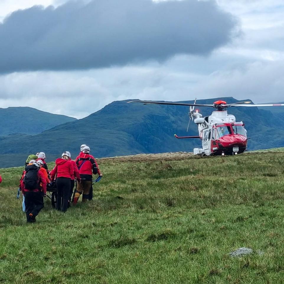 Lake District Walker Rescued And Airlifted From Scafell Pike After Mountain Emergency