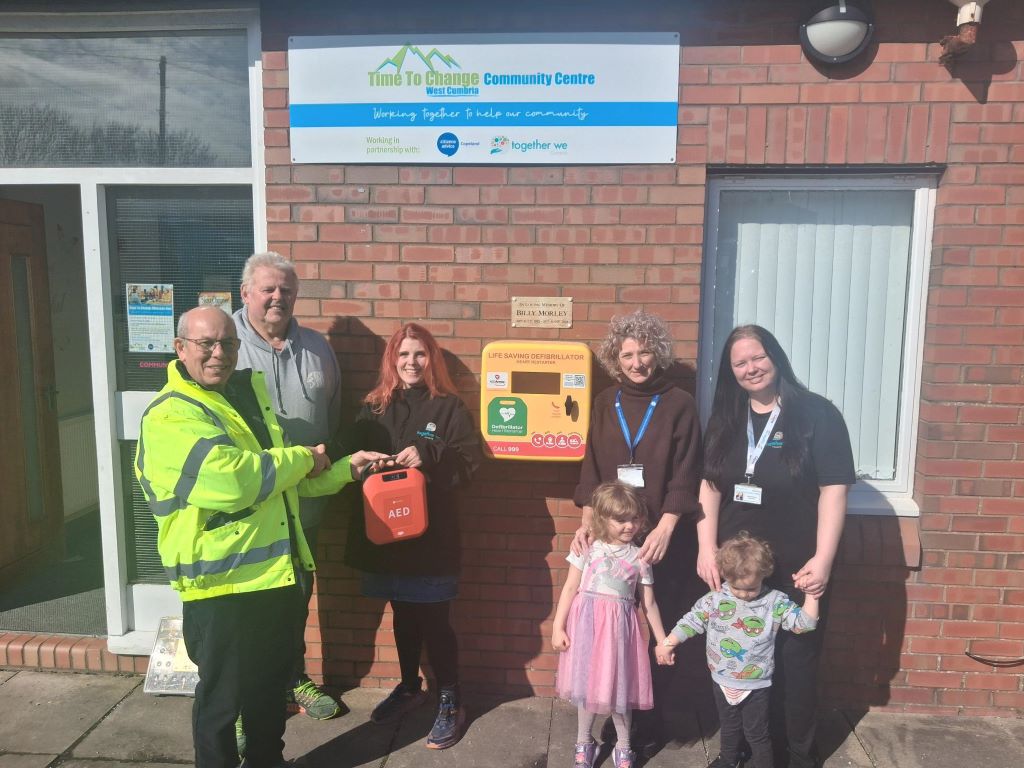 Life-Saving Defibrillator Installed at West Cumbrian Community Centre