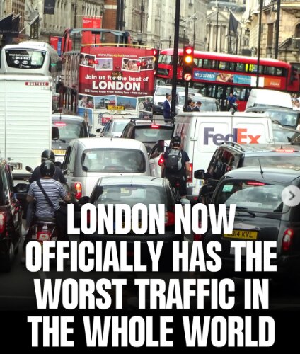 London Named World’s Most Congested Capital as Drivers Lose Nearly Six Days a Year in Traffic