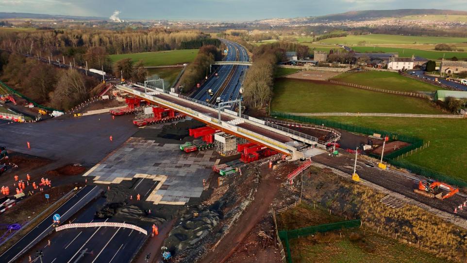 M6 Reopens Early After Major Rail Bridge Installed 13 Hours Ahead of Schedule
