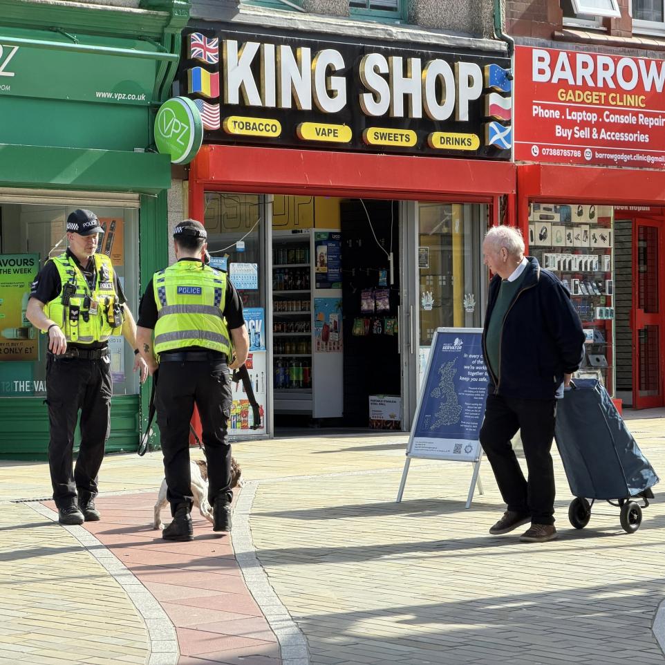 MOD Police and Partners Deploy Project Servator in Barrow Town Centre