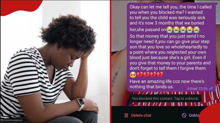 Mother Shares Heartbreaking Chats After Informing Baby Daddy of Daughter’s Death