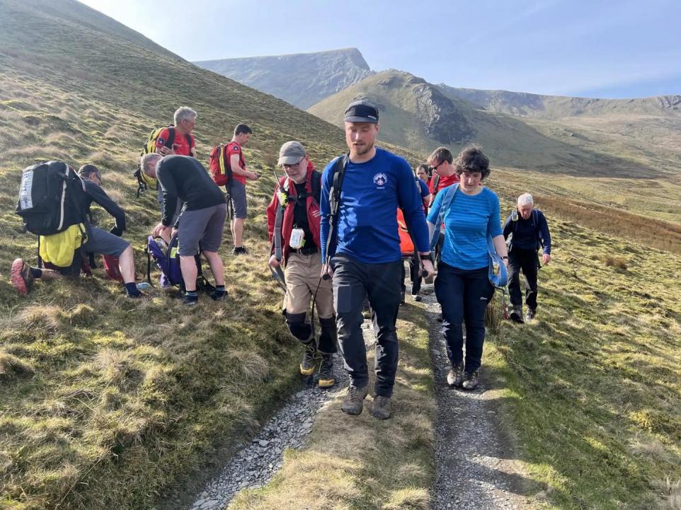 Mountain rescue launched near Scales Tarn after walker suffers knee injury