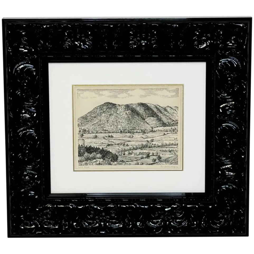 Original Alfred Wainwright Low Fell Sketch From Lake District Offered For Sale.