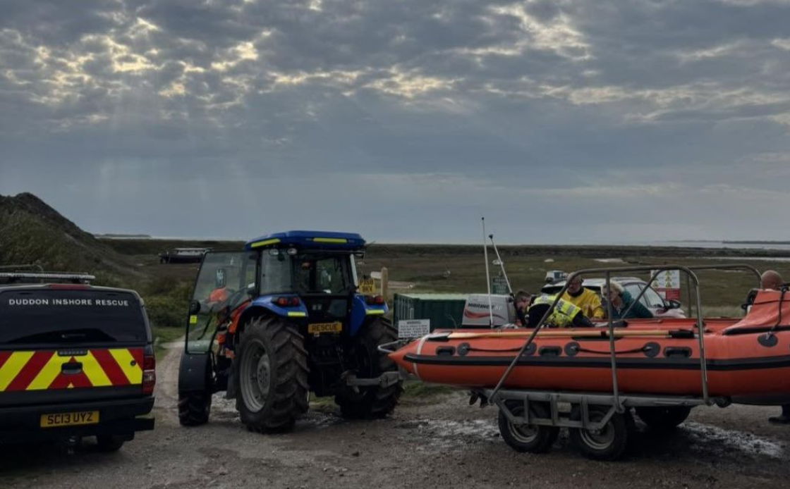 Person taken into police custody after being rescued from water in South Cumbria