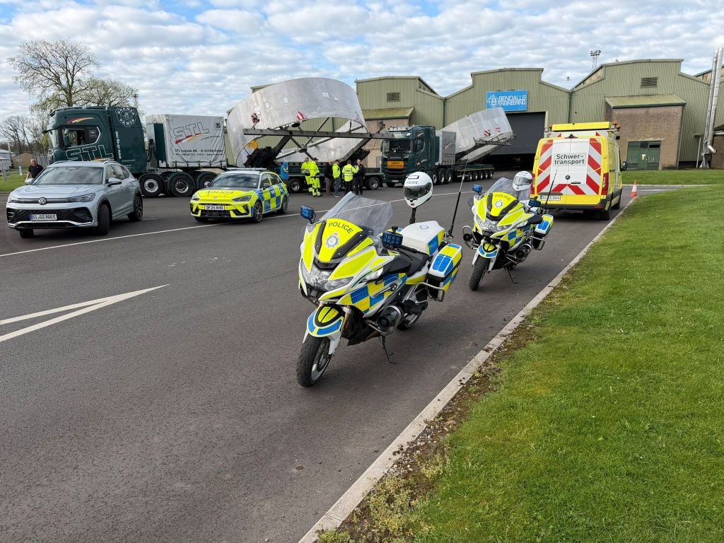 Police Escort Oversized Vehicle Through Cumbria, Drivers Advised to Expect Delays