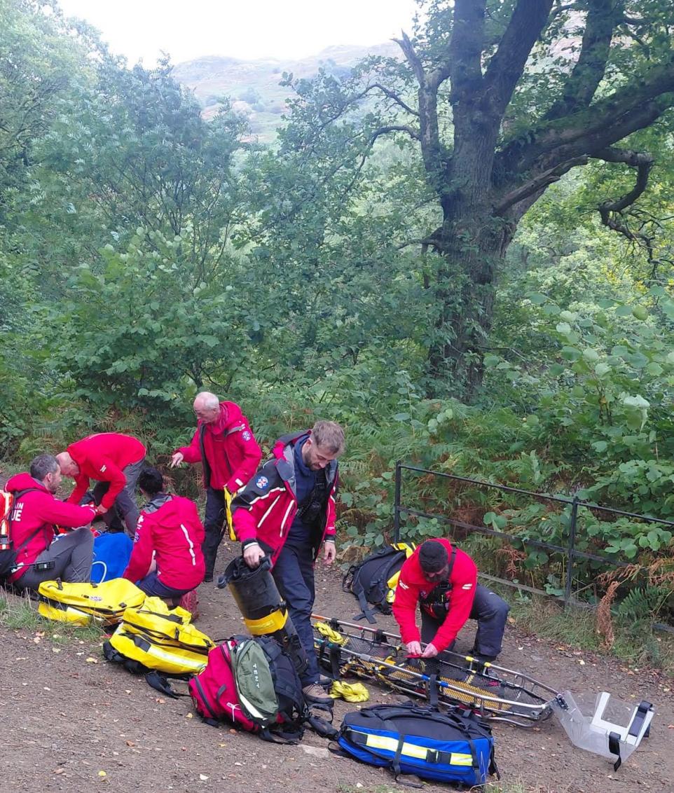 Rescue Team Called To Aid Lake District Walker With Broken Ankle.