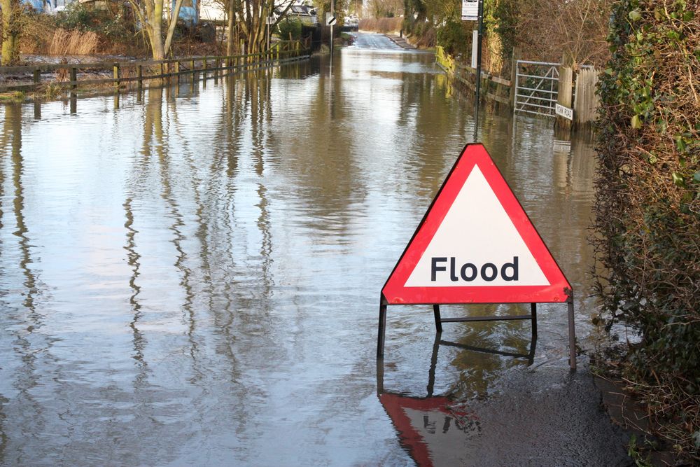 Roads impassable due to flooding