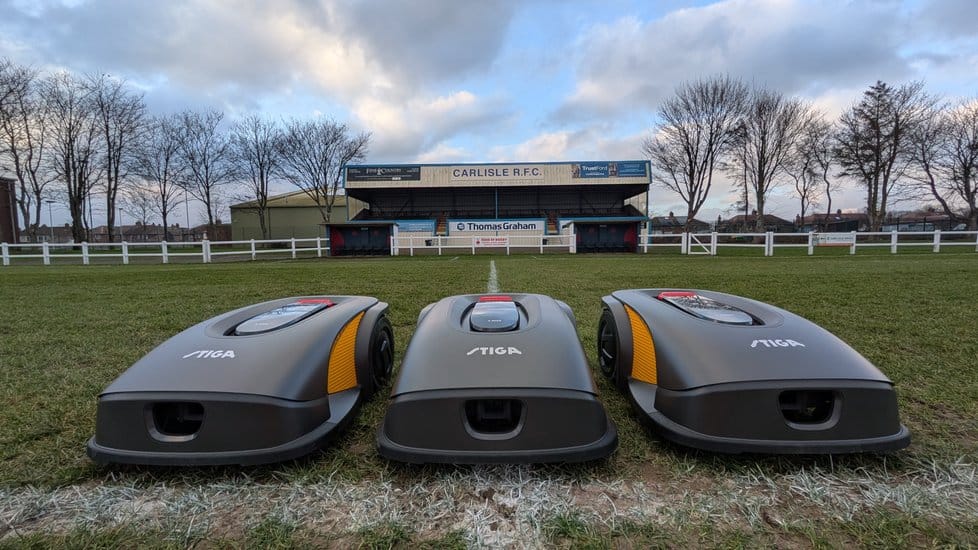 Robot lawnmowers join Carlisle Rugby Club