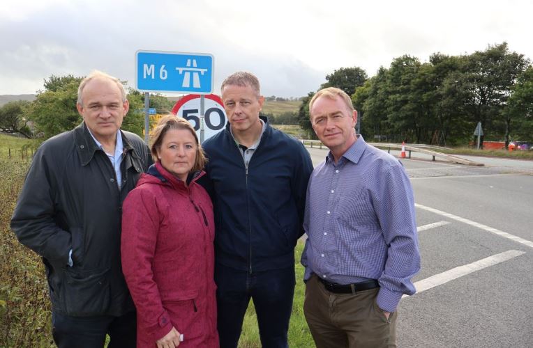 Sir Ed Davey Backs Campaign To Keep M6 Junction 38 Open