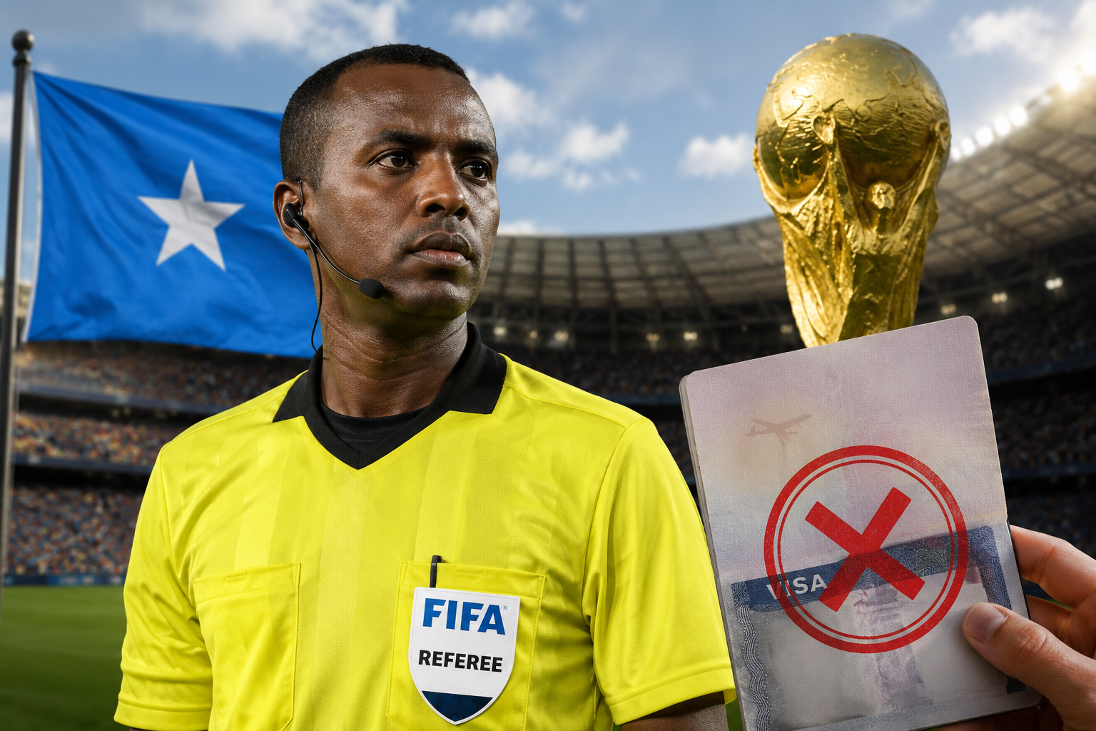Somali Referee Barred from World Cup Duty After U.S. Entry Denial
