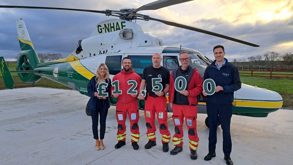 Story Homes Raises Over £26,000 for Air Ambulance Charities