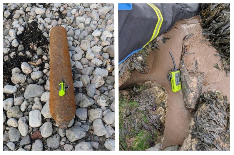 Suspected Ordnance And Gas Canister Wash Up On Cumbrian Beaches