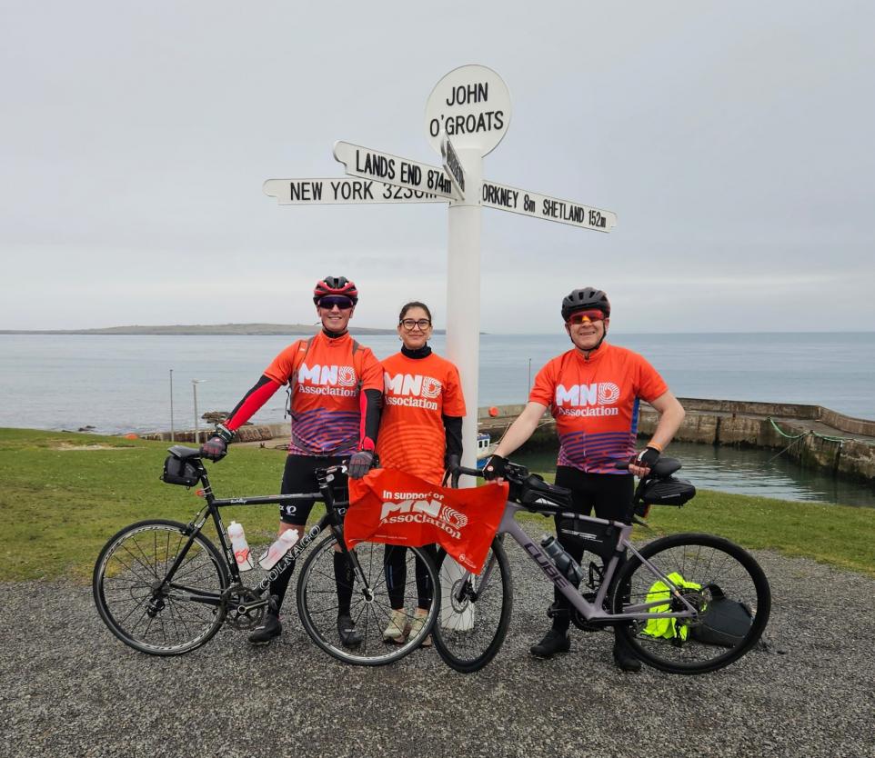 Swarthmoor duo take on epic end to end cycle challenge for MND charity