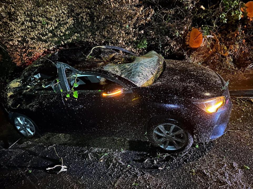 Teenagers rescued after wild camping attempt in Storm Dave