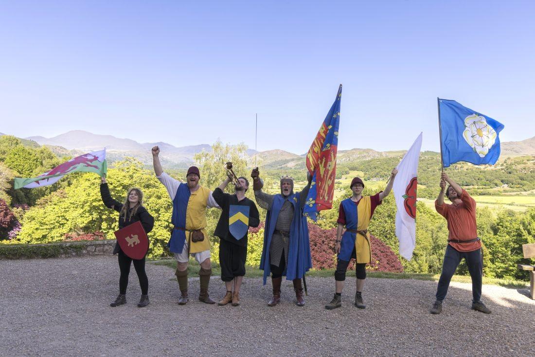 Thousands Flock To Medieval Festival At Muncaster Castle
