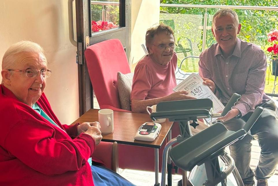 Tim Farron Visits Applethwaite Green Amid Care Home Closure Dispute.