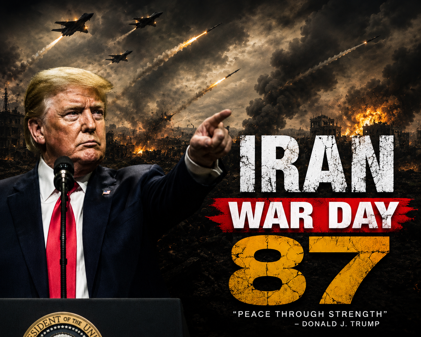 Trump Says US Not In Rush To Sign Iran Deal As War Enters Day 87