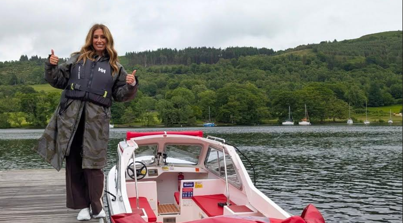 TV Star Stacey Solomon Enjoys Lake District Escape With Visit to Windermere Lake Cruises