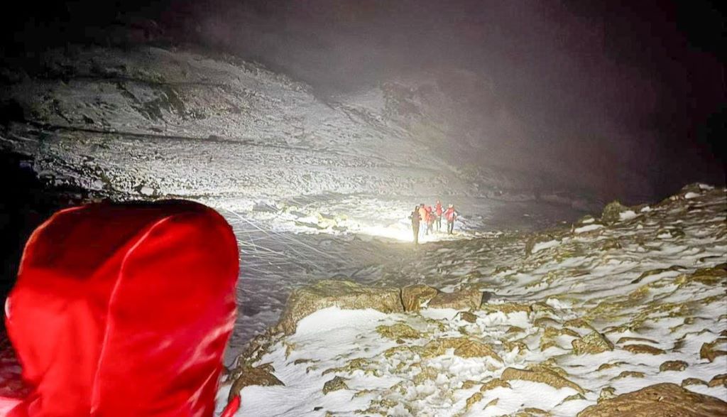 Two Walkers Lucky to Escape on Scafell Pike