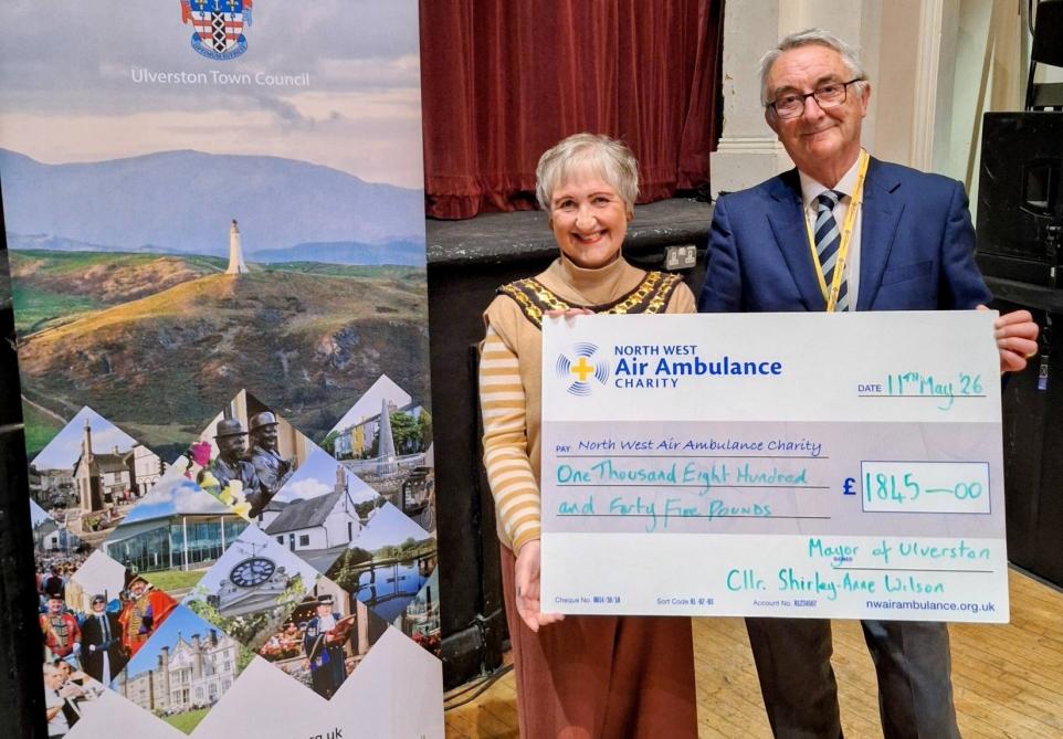Ulverston Mayor Donates Record Breaking Charity Fund After Remarkable Community Year