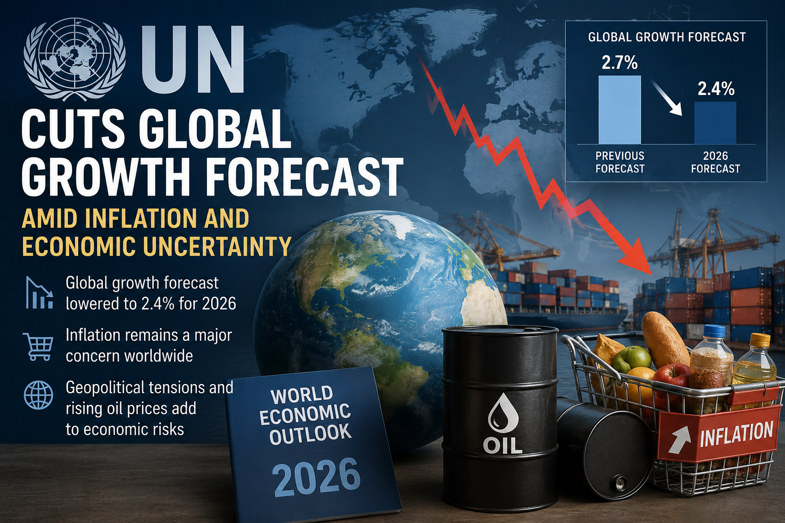 UN Cuts Global Growth Forecast Amid Inflation and Economic Uncertainty