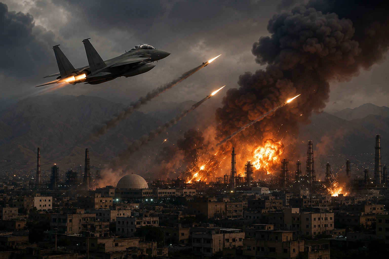 US Launches Strikes on Multiple Iranian Targets as Middle East Tensions Escalate
