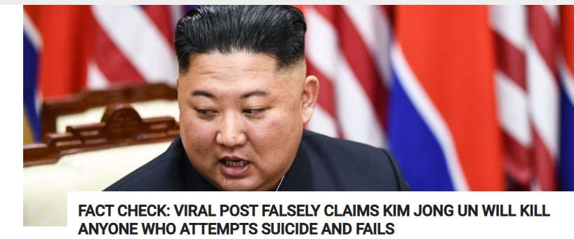 Viral Claim About Kim Jong un “Killing Anyone Who Attempts Suicide and Fails” Proven Completely False