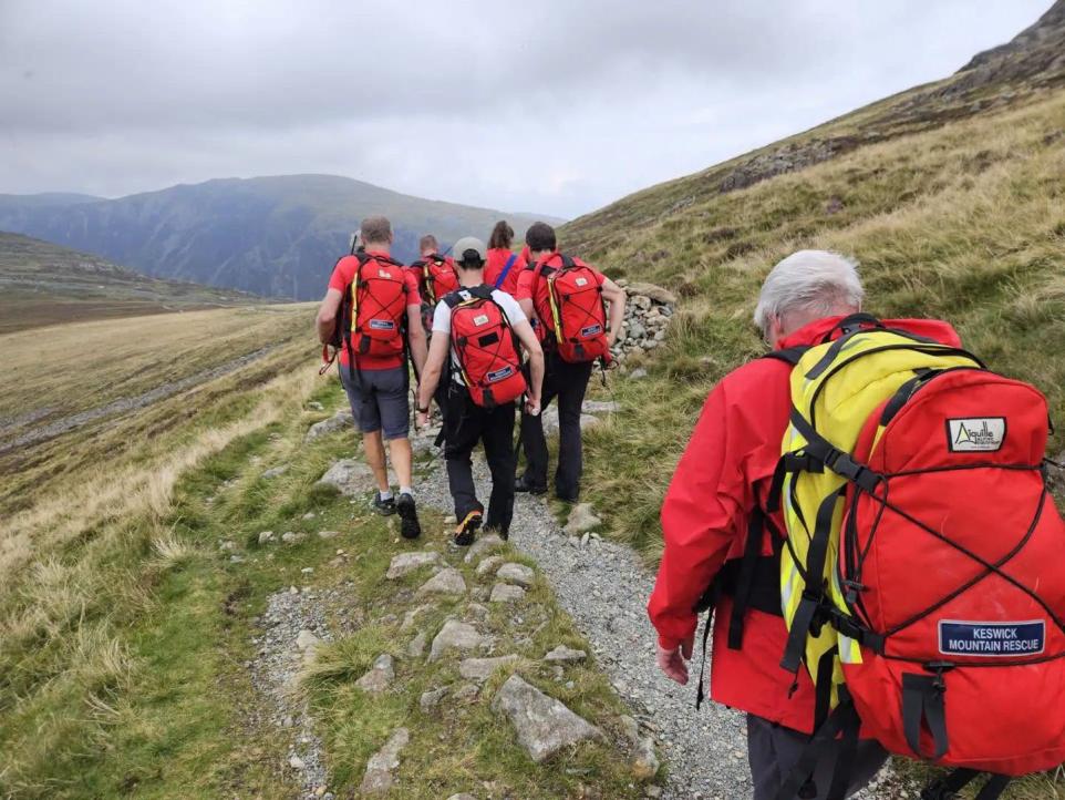 Walker Rescued After Suffering Severe Cramp On Lake District Fell.