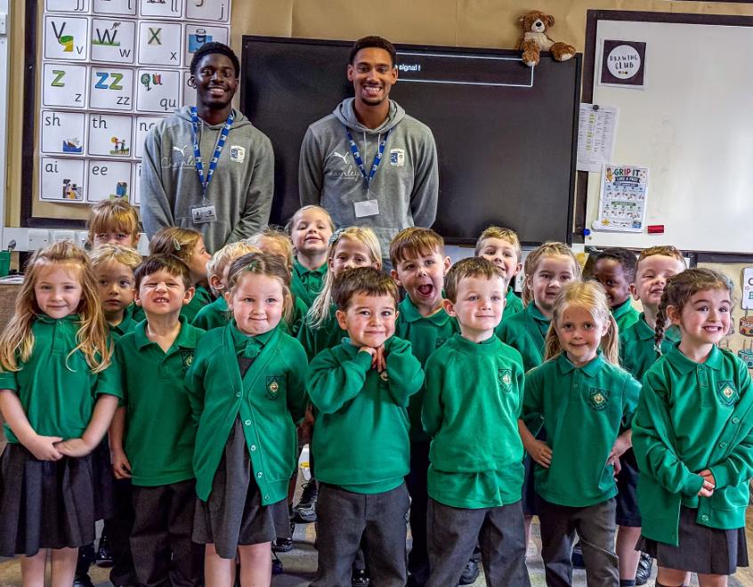 Walney School Welcomes Barrow AFC Stars For Memorable Day.