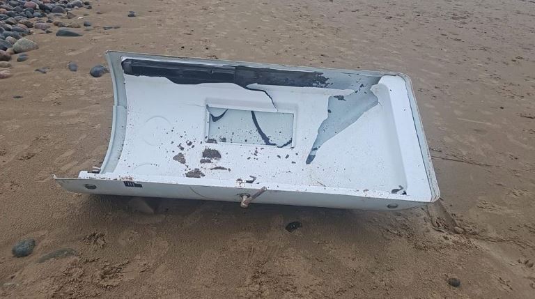 Wind Turbine Hatches Washed Ashore At Earnse Bay