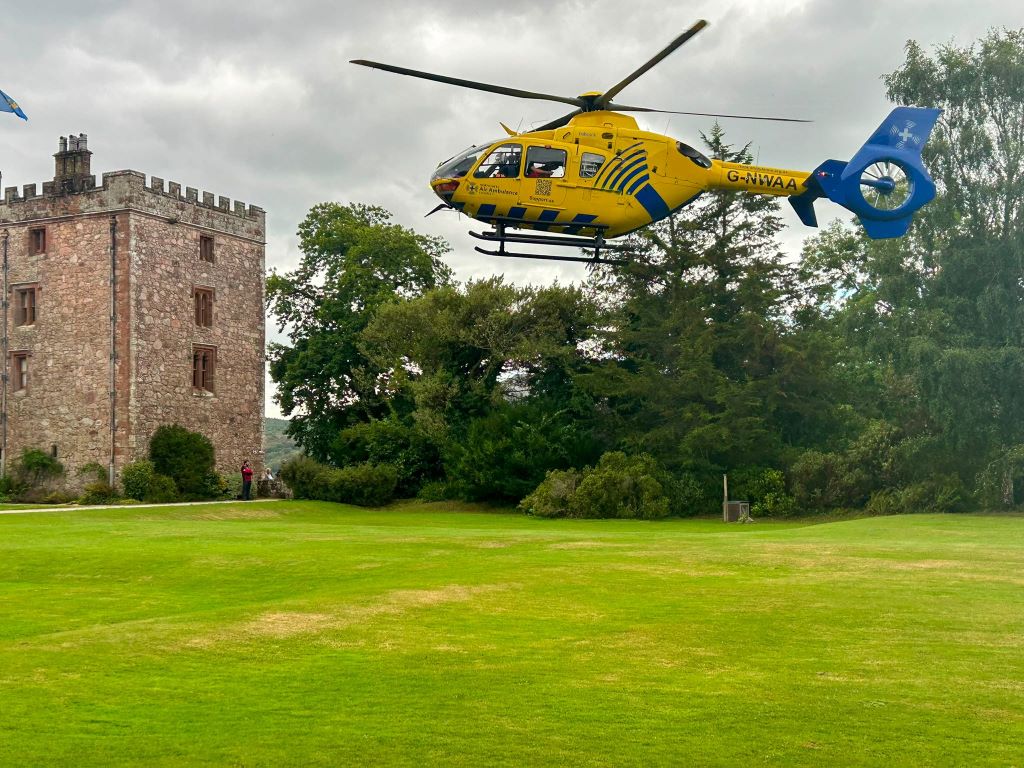 Young Girl Airlifted to Hospital After Incident at Muncaster Castle
